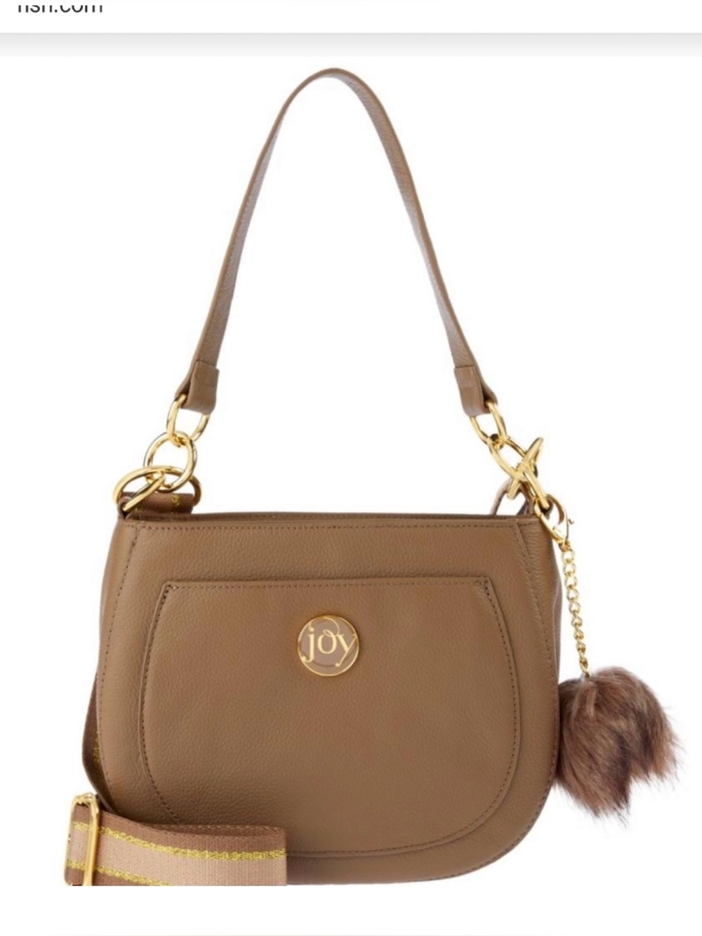JOY Chic purse pebbled
Leather Bag w/Pompom